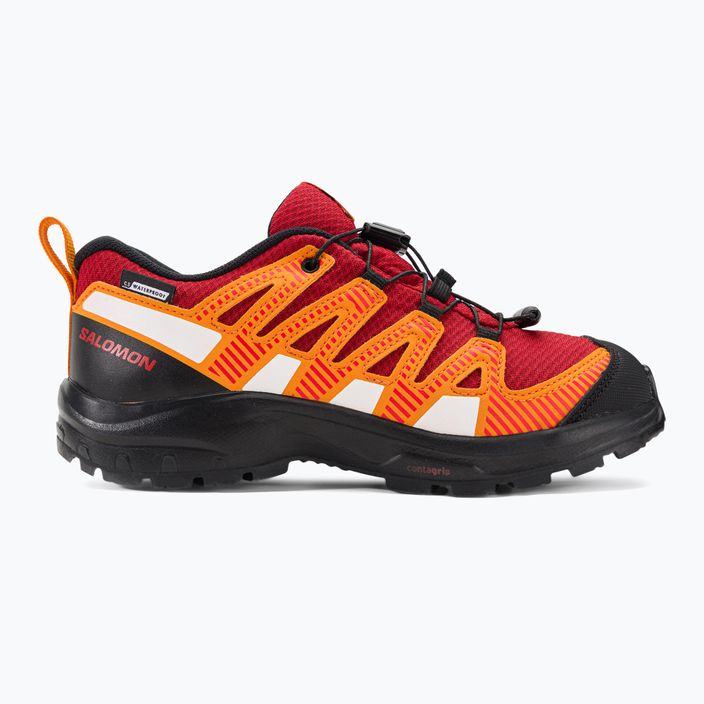 Salomon XA Pro V8 CSWP rosso/nero/opeppe scarpe da trekking junior 2