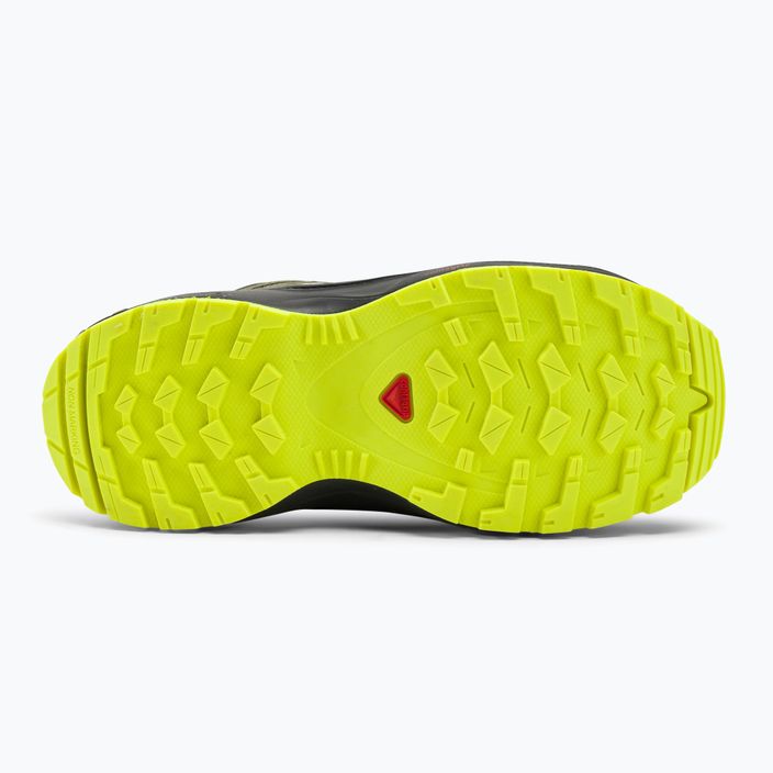 Salomon XA Pro V8 Mid CSWP scarpe da trekking per bambini nero/verde lichene scuro/y 5