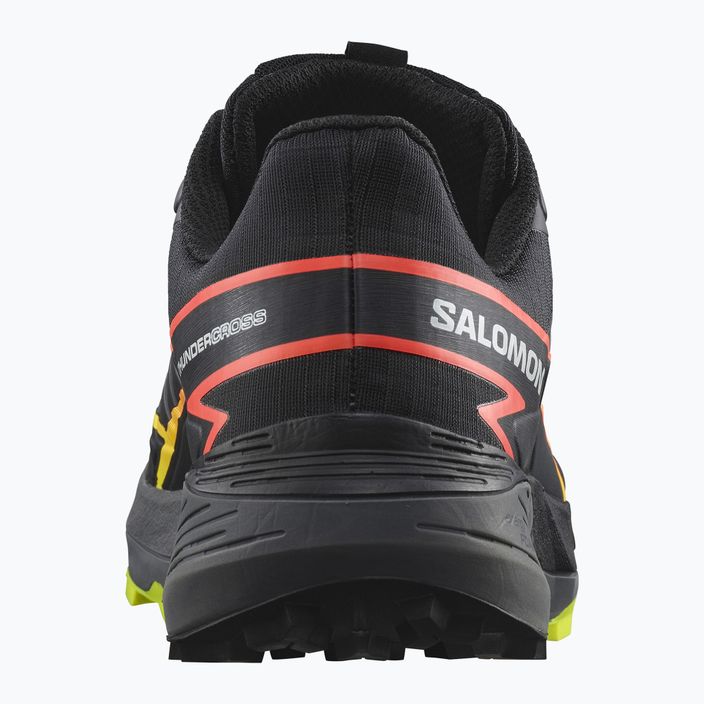 Salomon Thundercross scarpe da corsa da uomo nero/quiet shade/fiery coral 10