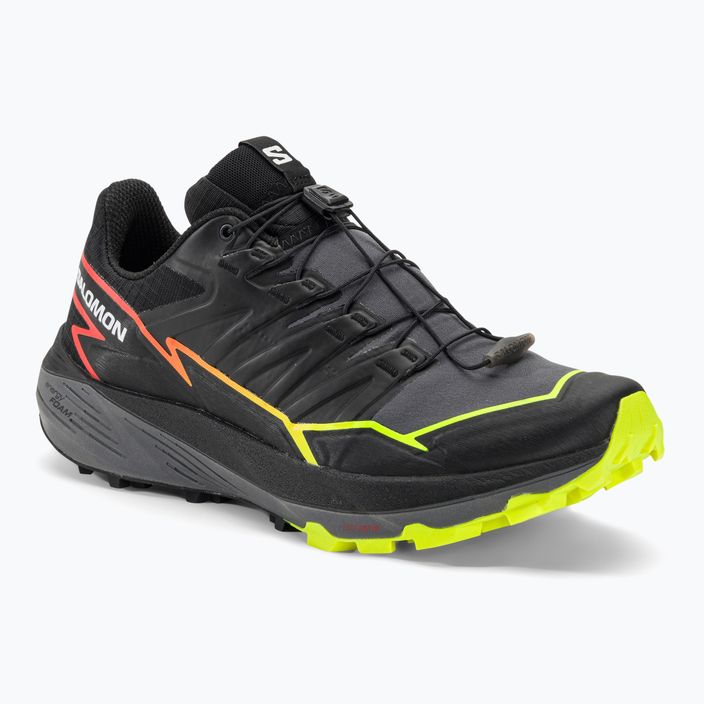 Salomon Thundercross scarpe da corsa da uomo nero/quiet shade/fiery coral