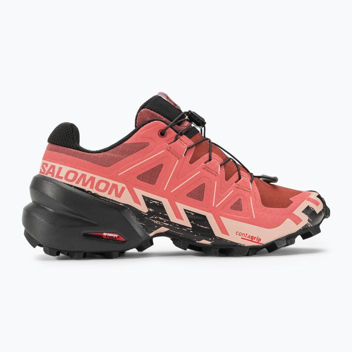Salomon Speedcross 6 scarpe da corsa da donna pelle di mucca/nero/rosa inglese 2