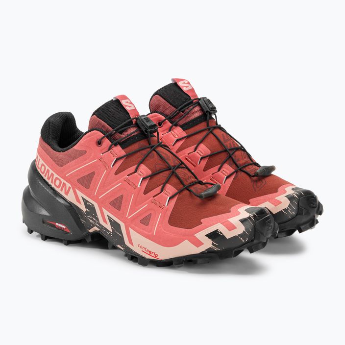 Salomon Speedcross 6 scarpe da corsa da donna pelle di mucca/nero/rosa inglese 7