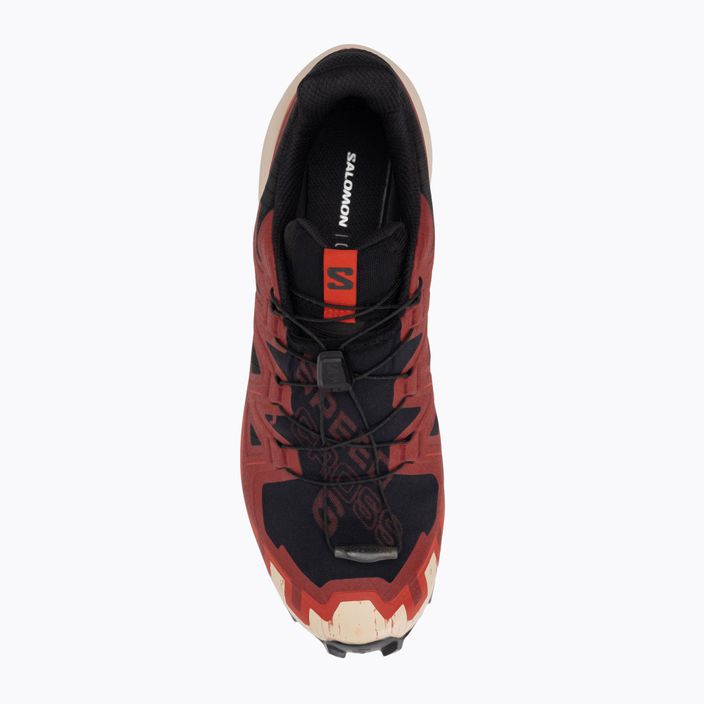 Salomon Speedcross 6 GTX scarpe da corsa uomo nero/rosso dalhia/rosso poppy 9
