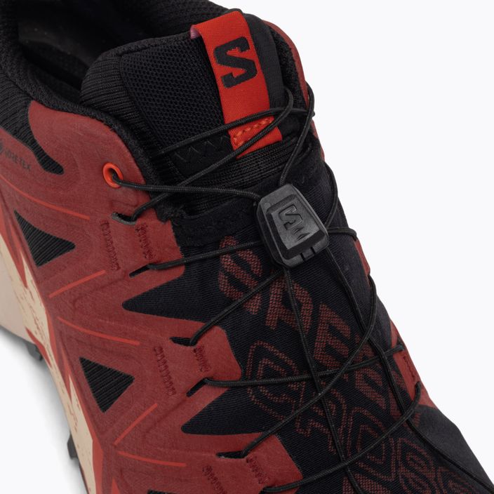 Salomon Speedcross 6 GTX scarpe da corsa uomo nero/rosso dalhia/rosso poppy 11