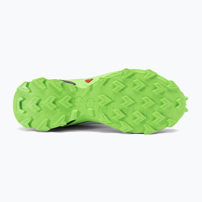 Salomon Supercross 4 scarpe da corsa da uomo flint stone/nero/geco verde 6