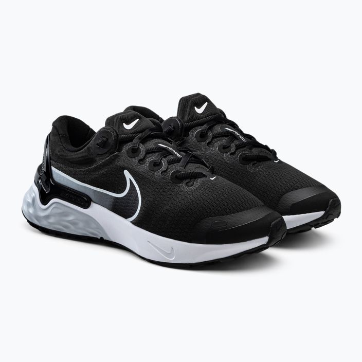 Scarpe da corsa da uomo Nike Renew Run 3 nero/bianco/puro platino/grigio fumo scuro 5