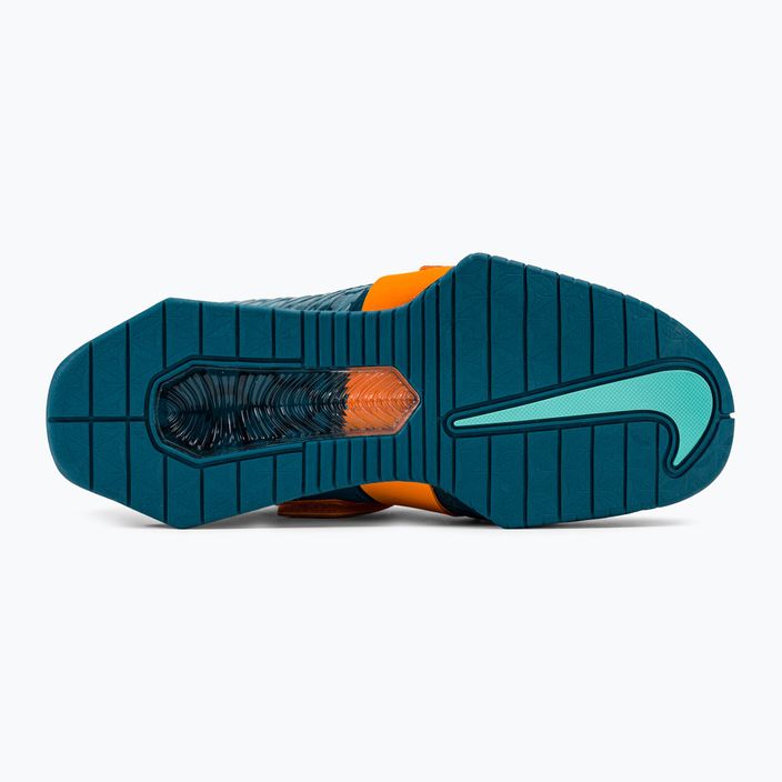 Scarpe da sollevamento pesi Nike Romaleos 4 blu/arancio 5
