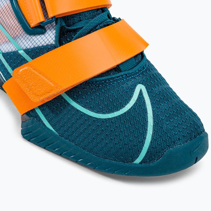 Scarpe da sollevamento pesi Nike Romaleos 4 blu/arancio 7