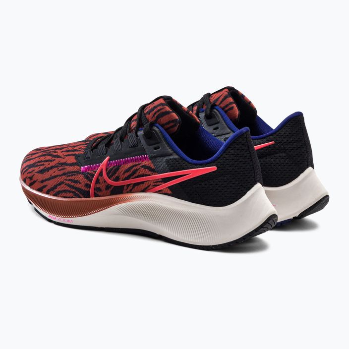 Nike Air Zoom Pegasus 38 donne scarpe da corsa alba bruciata/abanero rosso/nero/fantasma 3