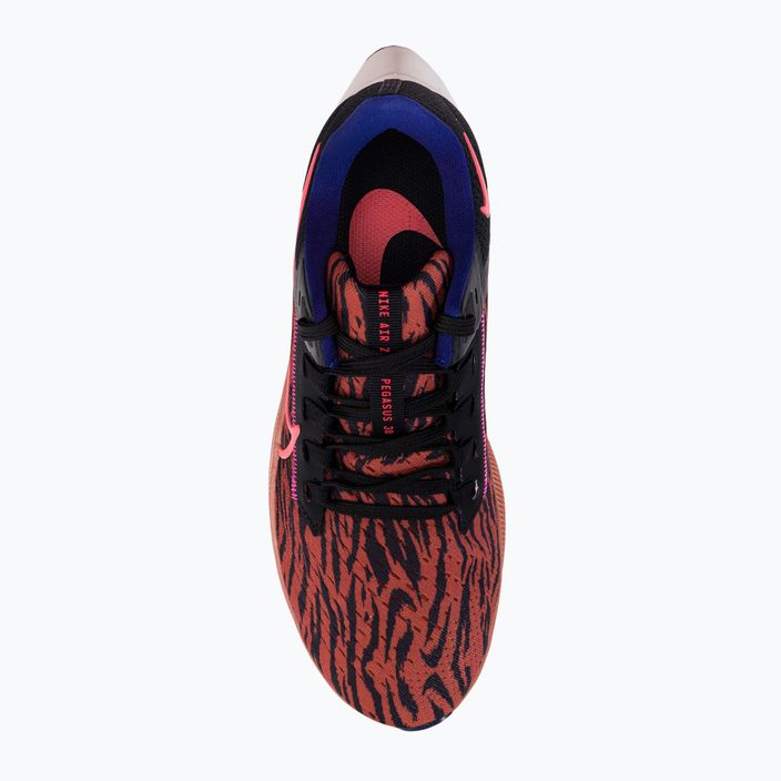 Nike Air Zoom Pegasus 38 donne scarpe da corsa alba bruciata/abanero rosso/nero/fantasma 6