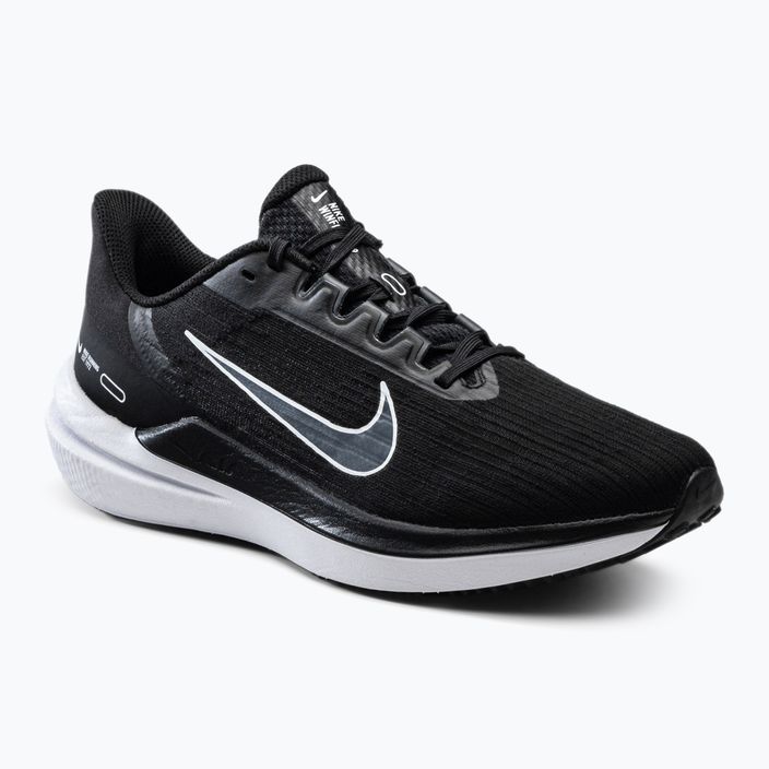 Uomo Nike Air Winflo 9 scarpe da corsa nero/bianco/grigio fumo scuro
