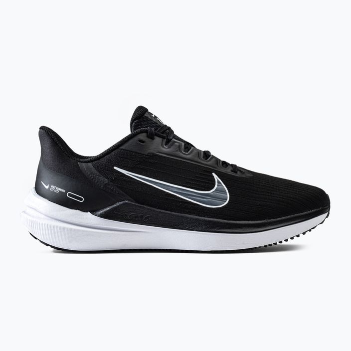 Uomo Nike Air Winflo 9 scarpe da corsa nero/bianco/grigio fumo scuro 2