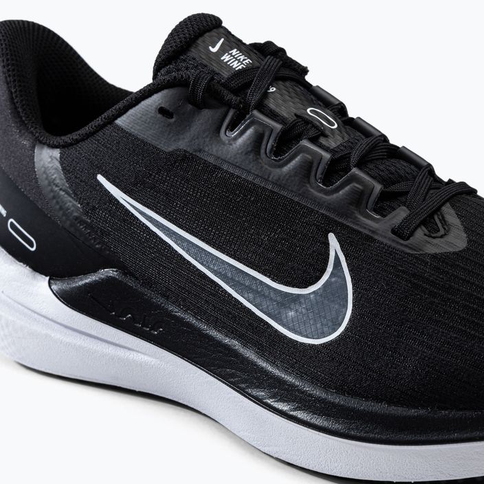 Uomo Nike Air Winflo 9 scarpe da corsa nero/bianco/grigio fumo scuro 9