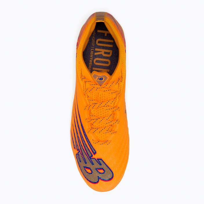 Scarpe da calcio da uomo New Balance Furon V6+ Pro SG impulso/arancio vibrante 6