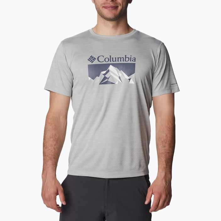 Columbia Zero Rules maglia da trekking uomo Grph columbia grey hthr/fractal peaks grx