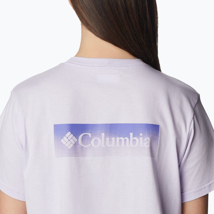 Columbia North Cascades - Camicia da trekking da donna Cropped purple tint/framed halfftone logo grx 5