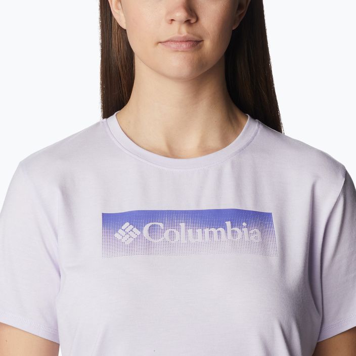 Columbia maglia da trekking donna Sun Trek Graphic tinta viola hthr/framed halftone grx 5