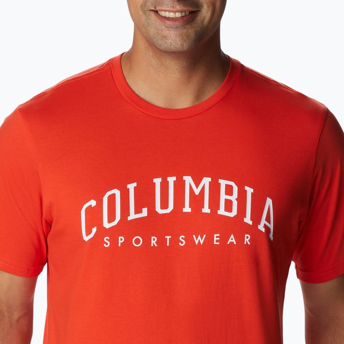 Columbia Rockaway River Graphic spicy/csc varsity arch graphic maglia da trekking da uomo 5