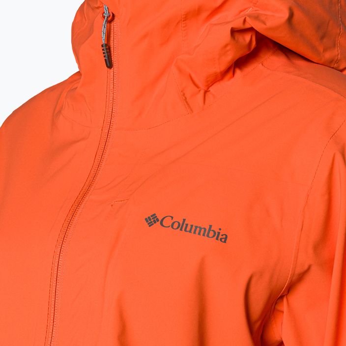 Giacca da pioggia Columbia Omni-Tech Ampli-Dry donna arancio tramonto 3