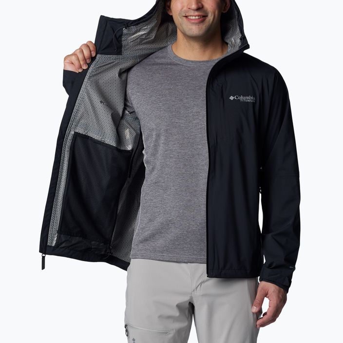 Columbia Ampli-Dry II Shell giacca da pioggia uomo nero 6