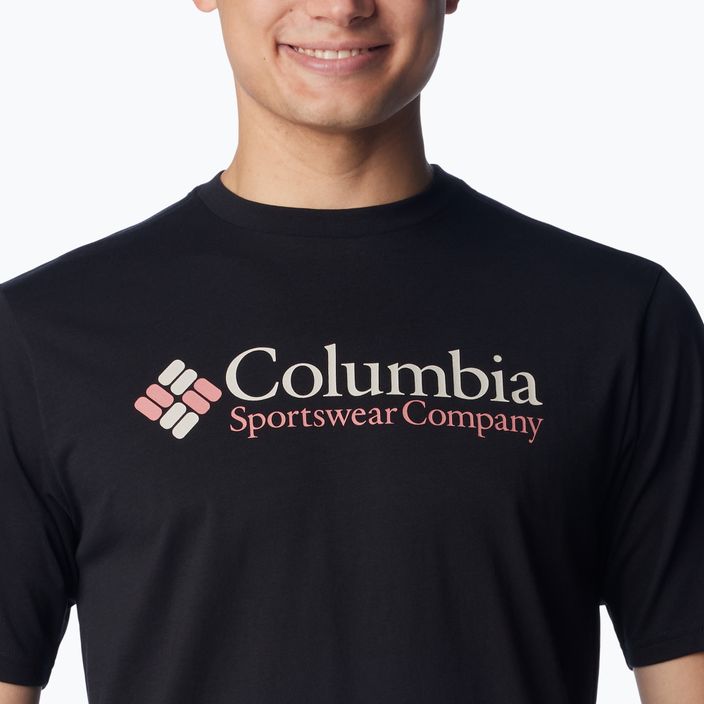 Maglietta Columbia CSC Basic Logo nero/csc retro logo uomo 5