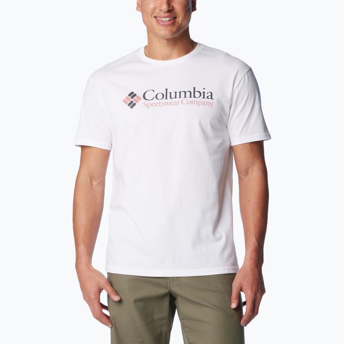 Maglietta Columbia CSC Basic Logo bianco/csc retro logo uomo