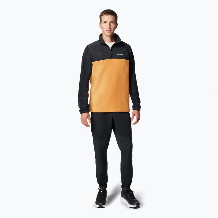 Felpa Columbia Mountain Half Zip Sunstone/Nero da uomo 2