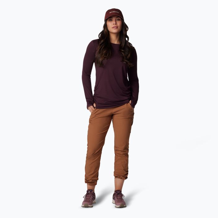 Pantaloni da trekking Columbia Leslie Falls Pull-On marrone cammello per donna 2