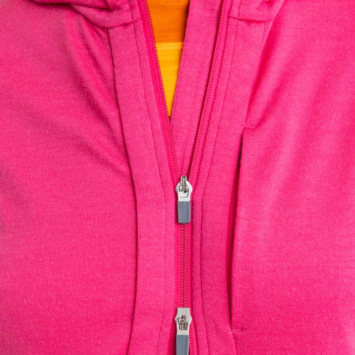 Icebreaker giacca da trekking donna Quantum III Zip Hood tempo/electron pink/cb 5