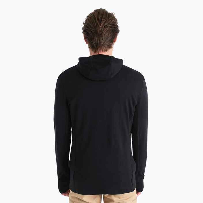 Uomo Icebreaker Merino 260 Quantum IV Zip Hoodie nero 3