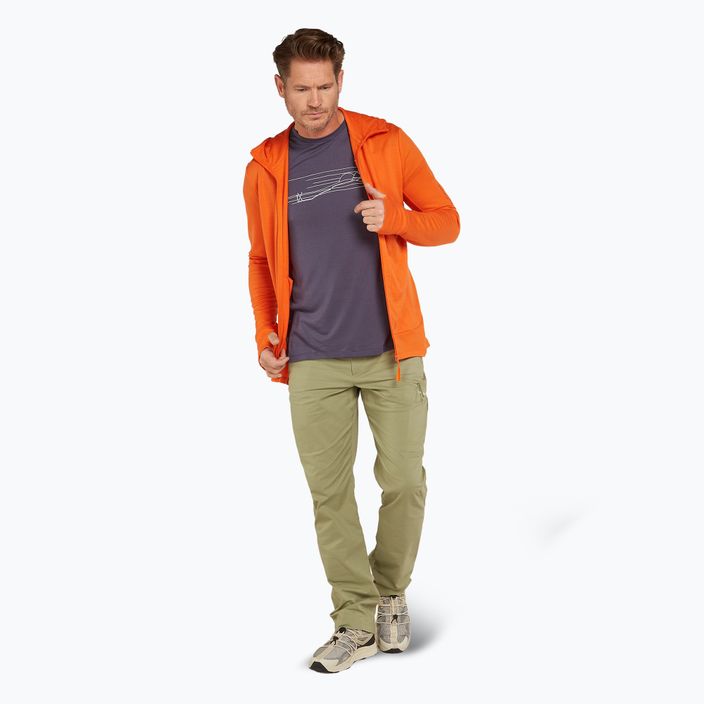 Felpa con cappuccio Icebreaker Merino 260 Quantum IV Zip Uomo blaze 2