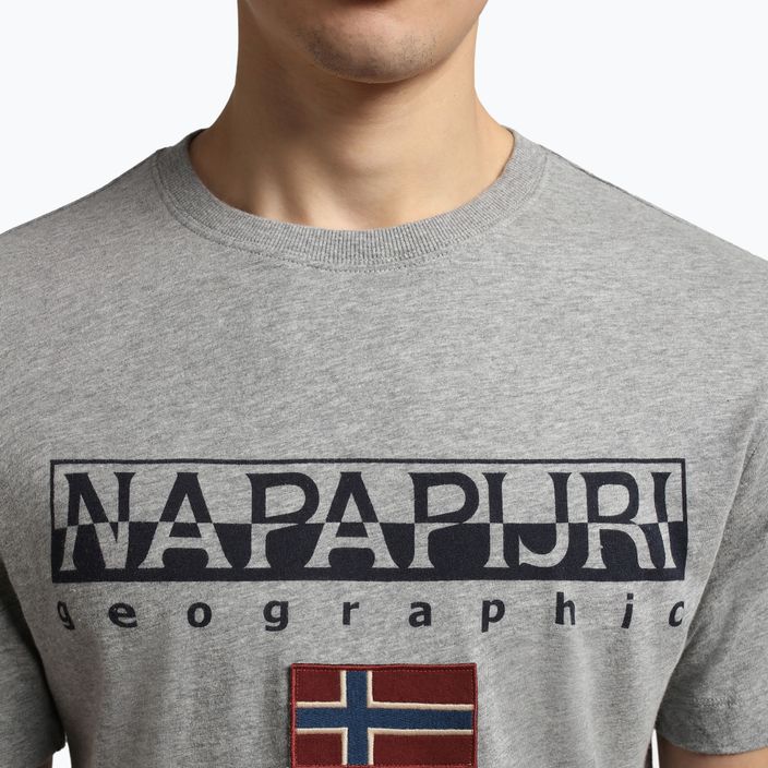 Maglietta Napapijri NP0A4GDQ gris da uomo 3
