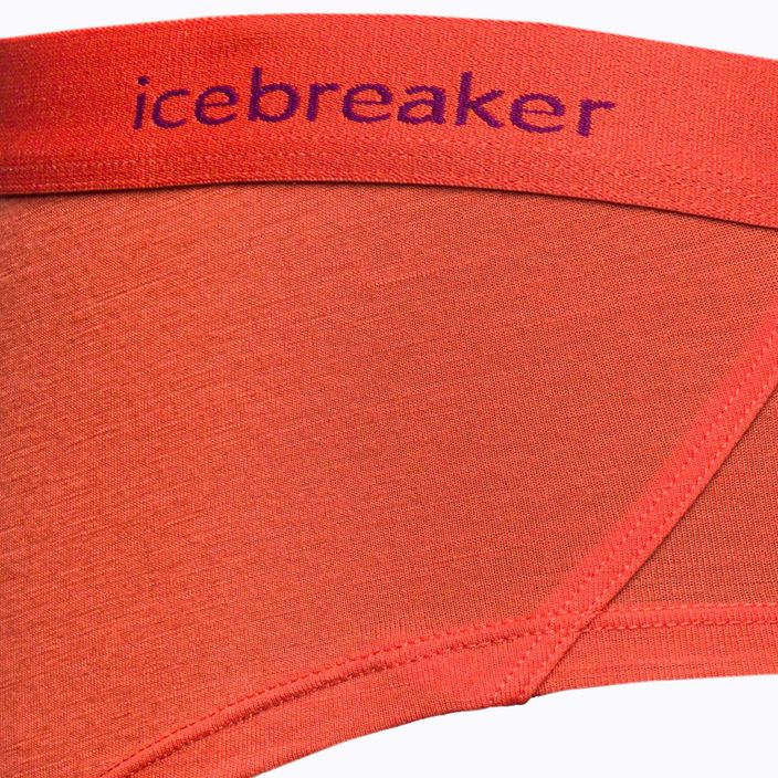 Boxer termici Icebreaker da donna Sprite rosso caldo 3