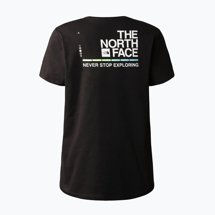Maglietta da trekking da donna The North Face Foundation Graphic nero/bianco gardenia 5