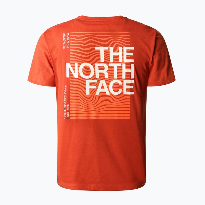 Camicia da trekking da uomo The North Face Foundation Graphic bronzo arrugginito 2
