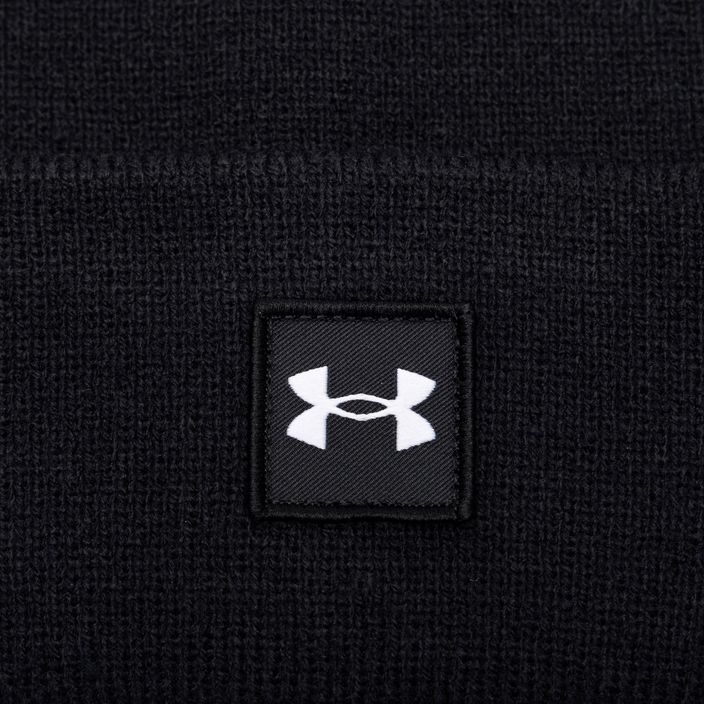 Berretto Under Armour Halftime Cuff bianco/nero da uomo 4