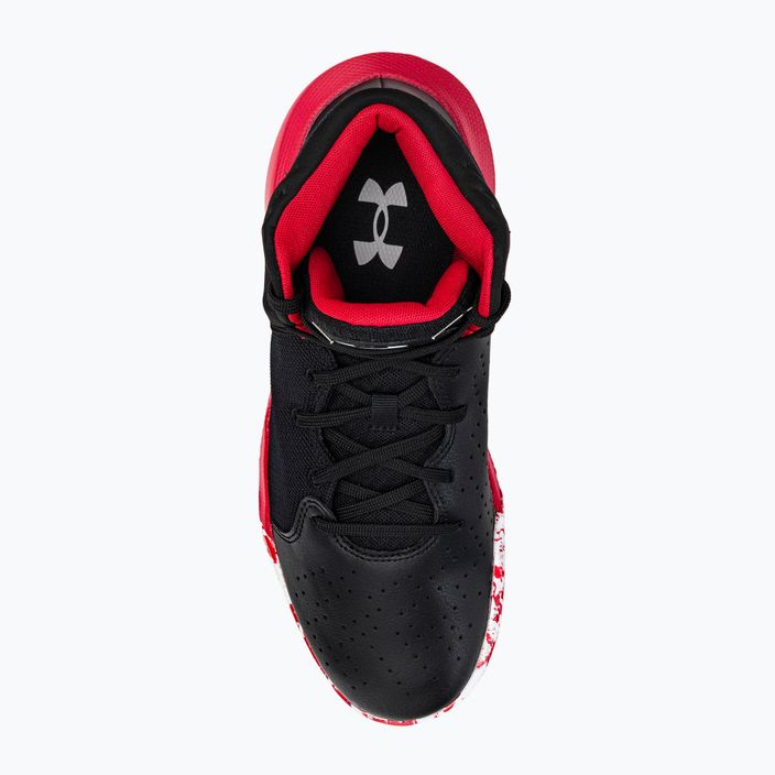 Under Armour Jet '21 scarpe da basket uomo nero/rosso/bianco 6