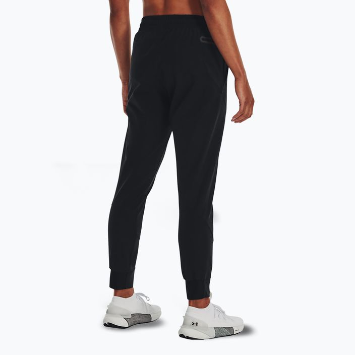 Pantaloni da allenamento Under Armour Unstoppable Jogger donna nero/nero 3