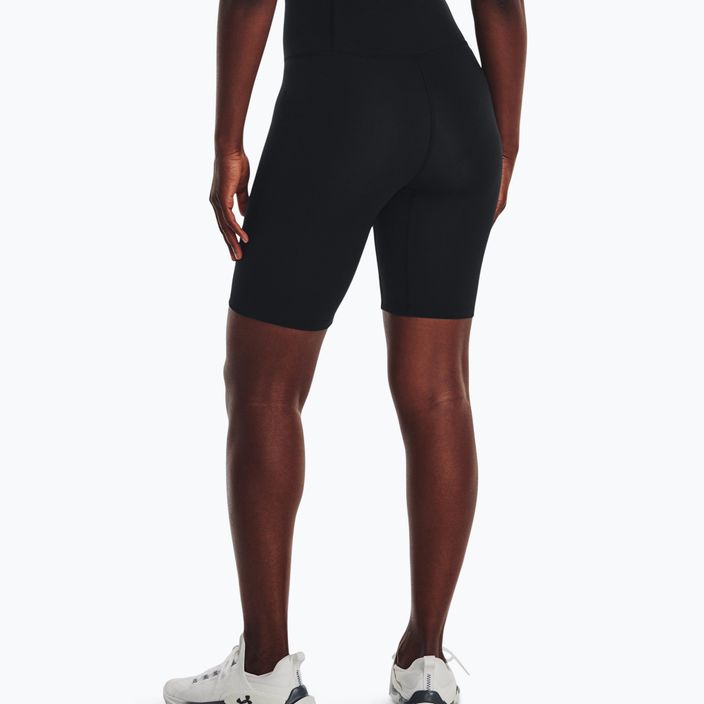 Pantaloncini da allenamento donna Under Armour Motion Bike Short nero/grigio 2