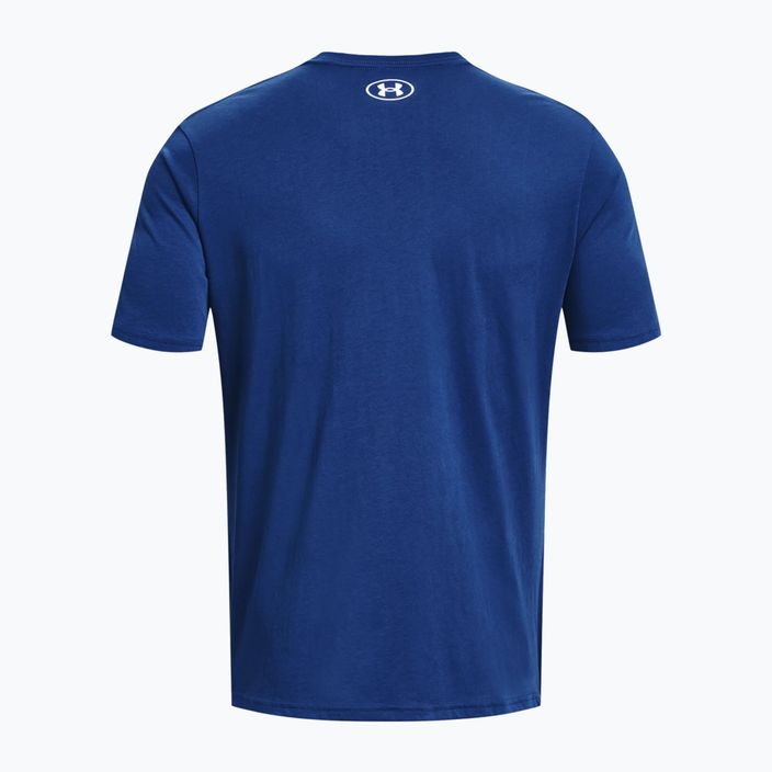 Maglietta Under Armour Sportstyle Logo Uomo blu miraggio/bianco/bianco 2