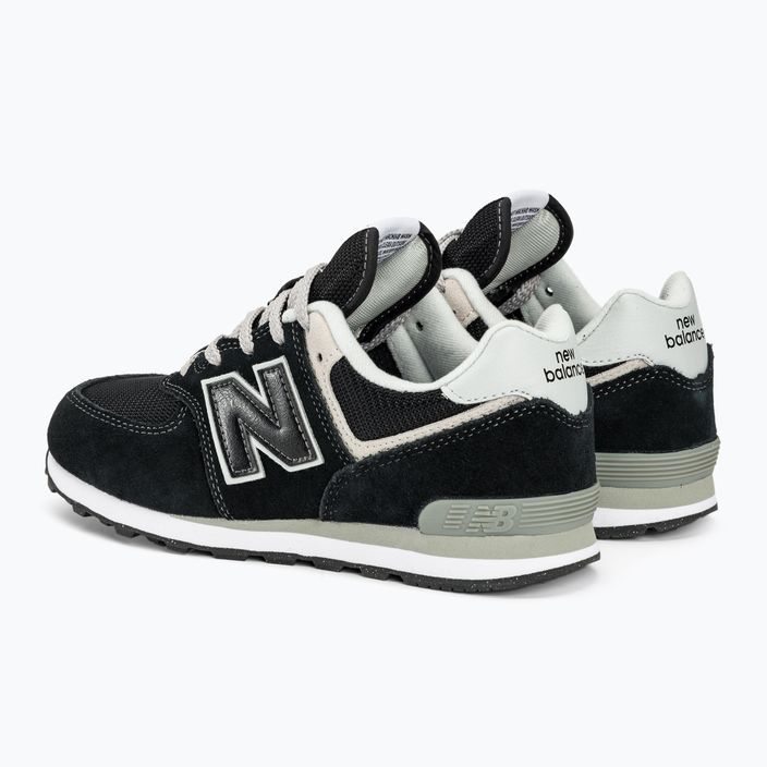 New Balance GC574 nero NBGC574EVB scarpe da bambino 3