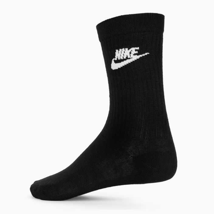 Calzini Nike Sportswear Everyday Essential 3 paia nero/bianco 2