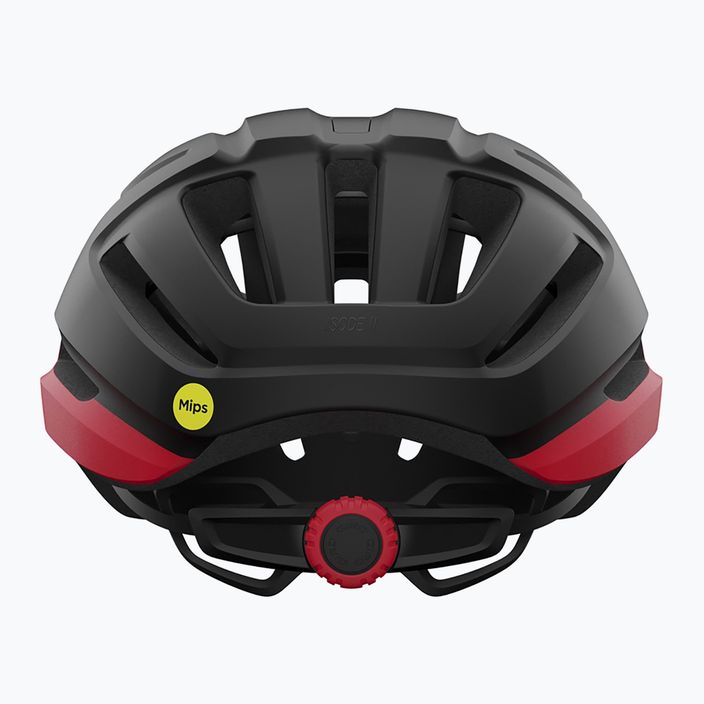 Giro Isode II Integrated MIPS casco da bicicletta nero opaco/rosso 3