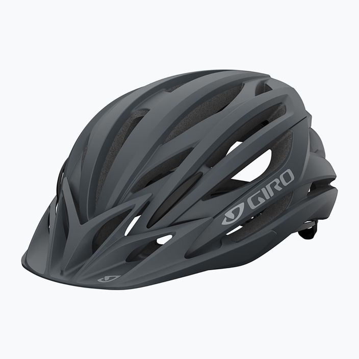 Giro Artex Integrated MIPS casco da bici in pelle di squalo scuro opaco