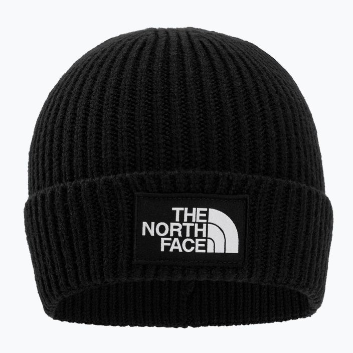 Berretto invernale per bambini The North Face TNF Box Logo Cuffed nero 2