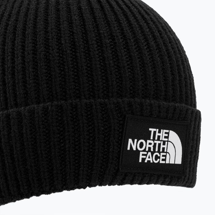 Berretto invernale per bambini The North Face TNF Box Logo Cuffed nero 3