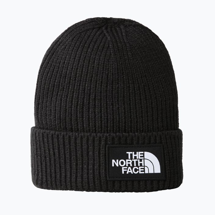 Berretto invernale per bambini The North Face TNF Box Logo Cuffed nero 4