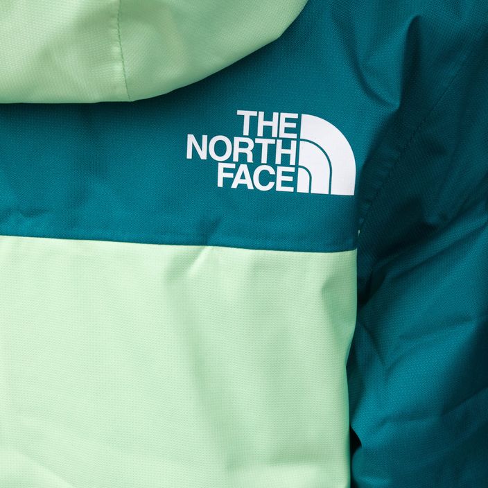 Giacca da sci per bambini The North Face Teen Snowquest Plus Insulated verde patina 6