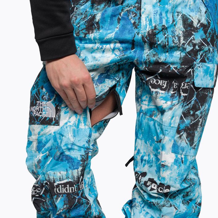 Pantaloni da snowboard da uomo The North Face Printed Dragline Bib norse blue 11