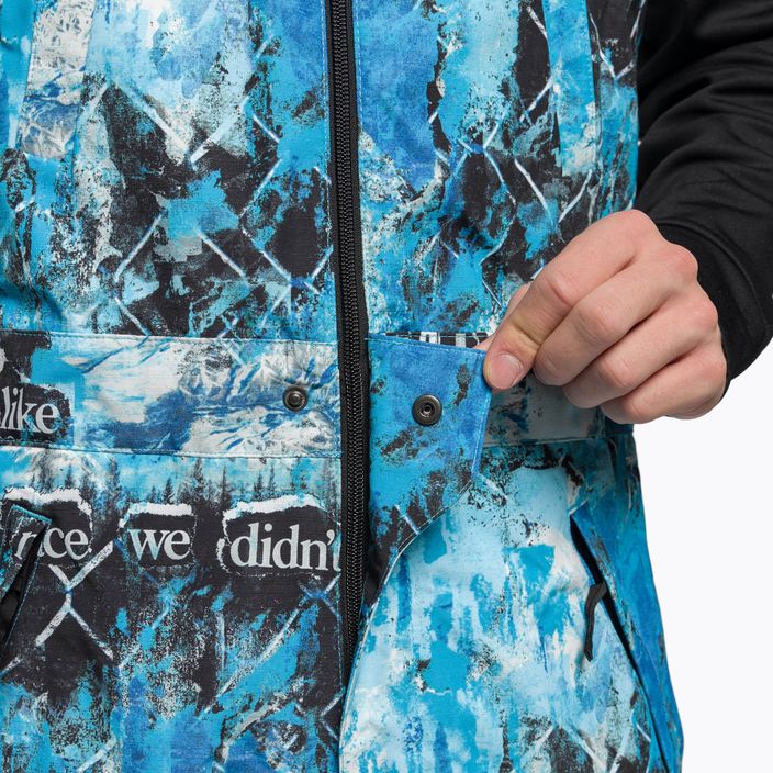 Pantaloni da snowboard da uomo The North Face Printed Dragline Bib norse blue 8